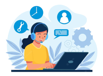 Customer support illustration